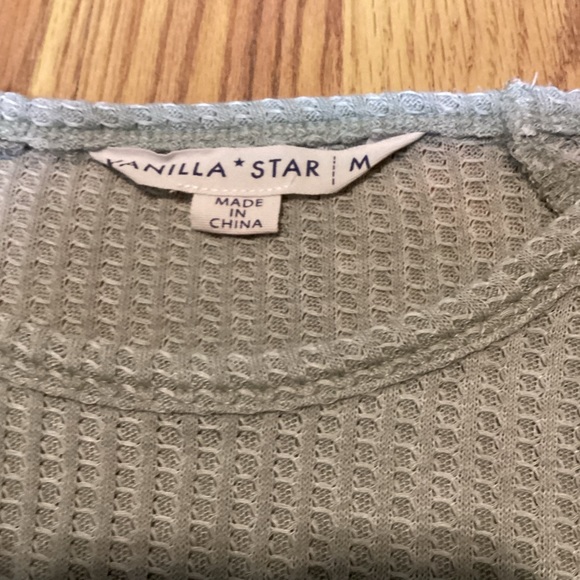 Women’s long sleeve thread sweater size medium color light green - Picture 3 of 9